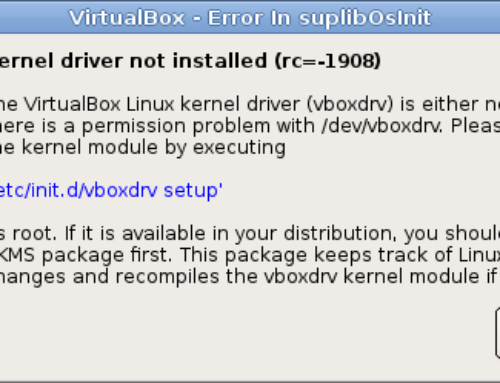 Solucionar error VirtualBox DKMS kernel modules